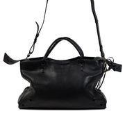 Authentieke Tweedehands Balenciaga Blackout AJ City Bag juiste prijs veilig online shoppen luxe merken webshop winkelen Antwerpen België mode fashion