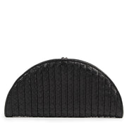 Authentieke Tweedehands Bottega Veneta Black Intrecciato Leather Clutch juiste prijs veilig online shoppen luxe merken webshop winkelen Antwerpen België mode fashion