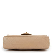Shop authentic second hand designer luxury Chanel Vintage Beige Small Classic Flap Bag at Labellov