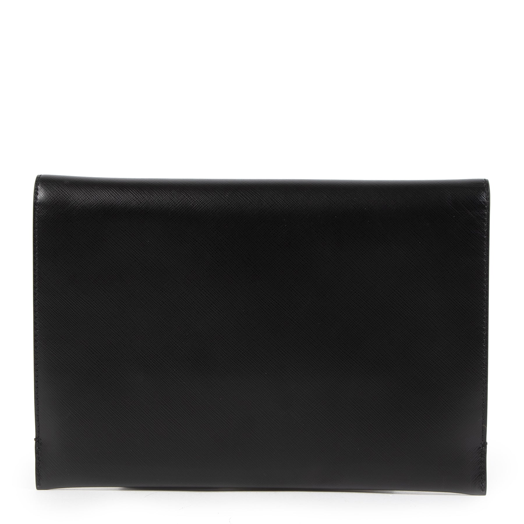 Buy Authentic tweedehands Ferragamo Saffiano leather Clutch Black at the right price at LabelLov