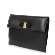 Ferragamo Saffiano leather Clutch Black