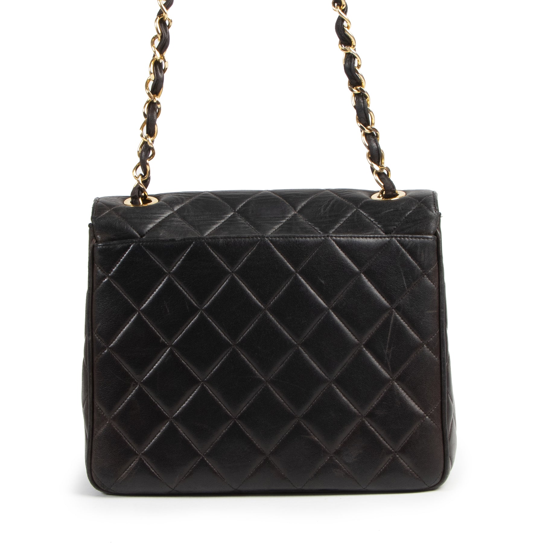tweedehands authentiekeChanel Vintage Black Quilted Shoulder Bag