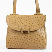 Delvaux Sahara Ostrich Impromptu Bag