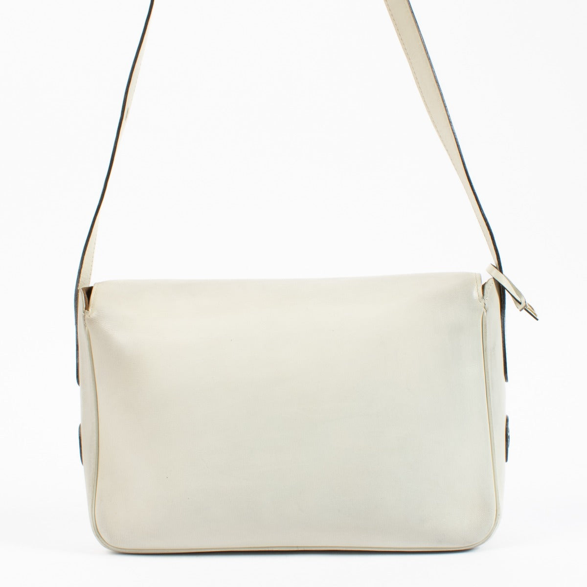 Sac bandoulière Delvaux en cuir blanc