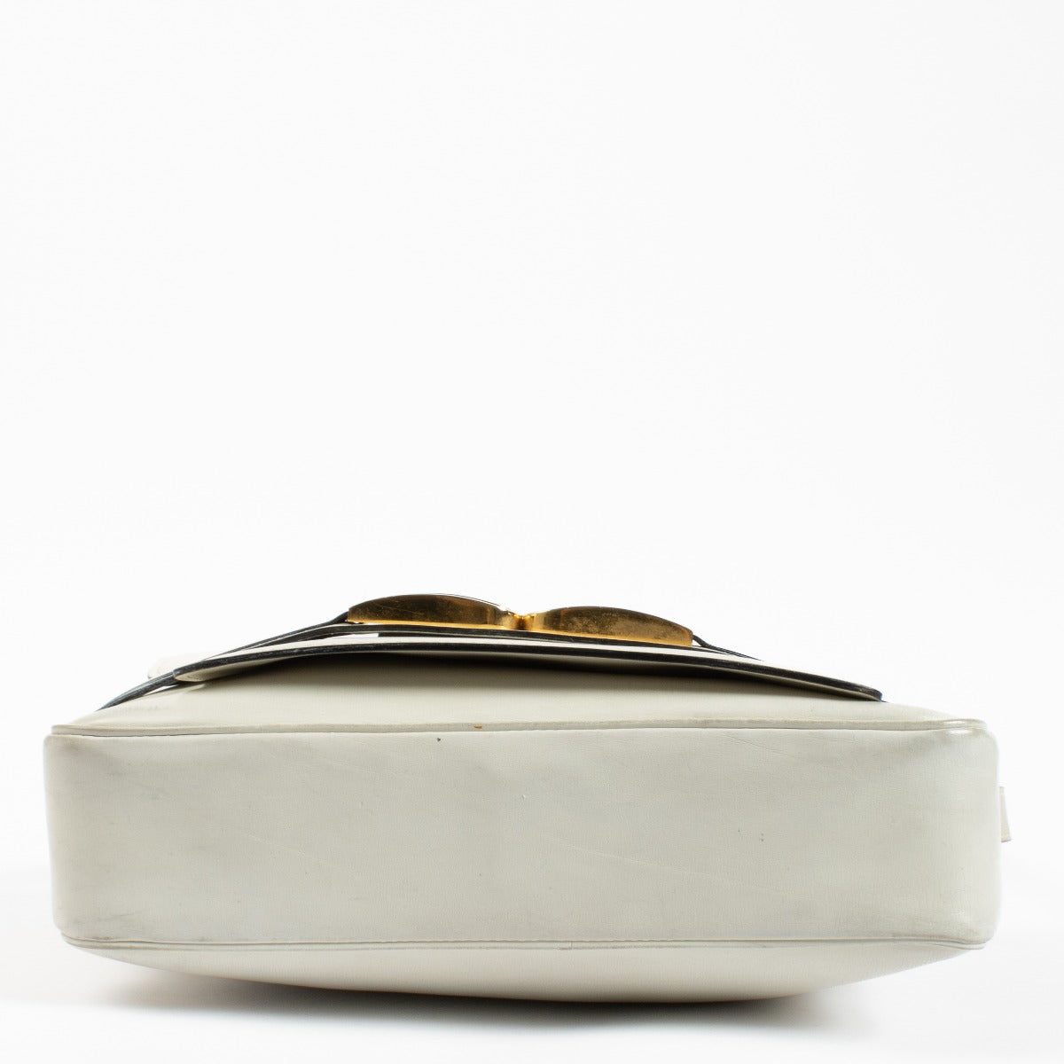 Sac bandoulière Delvaux en cuir blanc