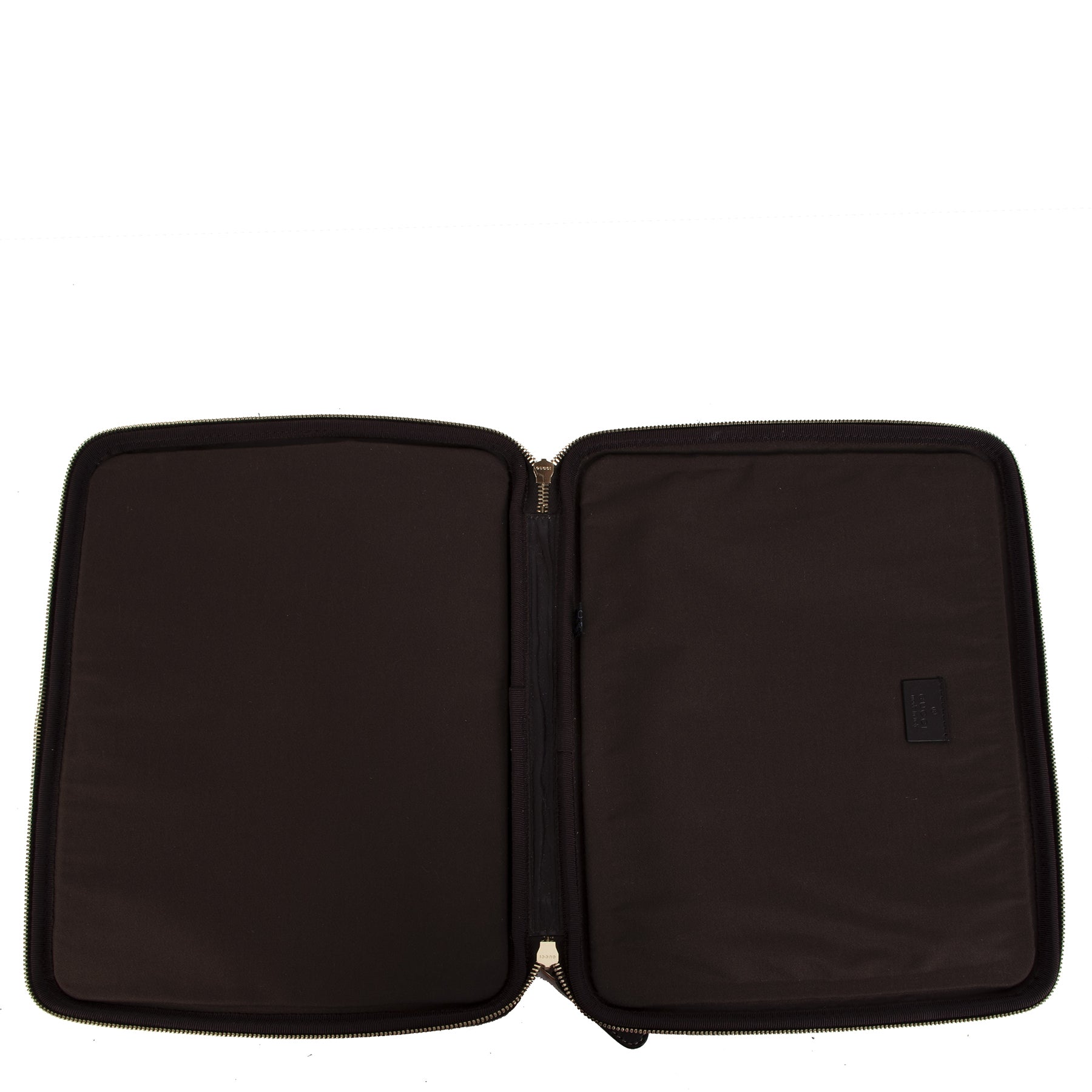 Authentieke tweedehands vintage Gucci GG Monogram Laptop Sleeve koop online webshop LabelLOV
