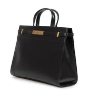 Authentieke Tweedehands Saint Laurent Black Manhatten Top Handle Bag juiste prijs veilig online shoppen luxe merken webshop winkelen Antwerpen België mode fashion