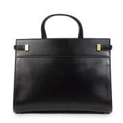 Authentic secondhand Saint Laurent Black Manhatten Top Handle Bag designer bags designer brands fashion luxury vintage webshop safe secure online shopping worldwide shipping delivery