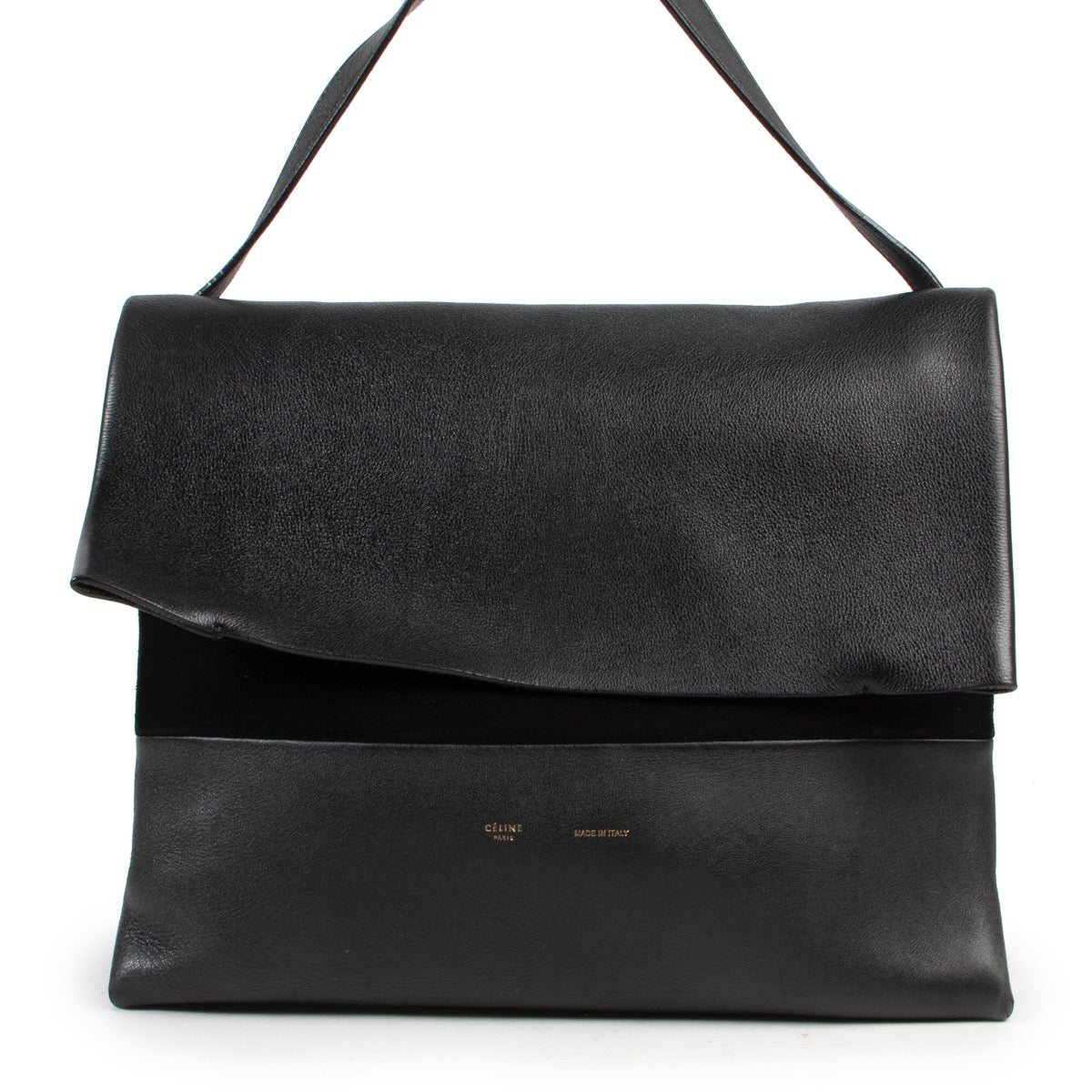 Shop safe online authentic second hand Céline Black All Soft Shoulder Bag at Labellov.com.