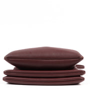 Buy an authentic second-hand Celine Burgundy Lambskin Trio Shoulder Bag in very good condition at Labellov in Antwerp.
