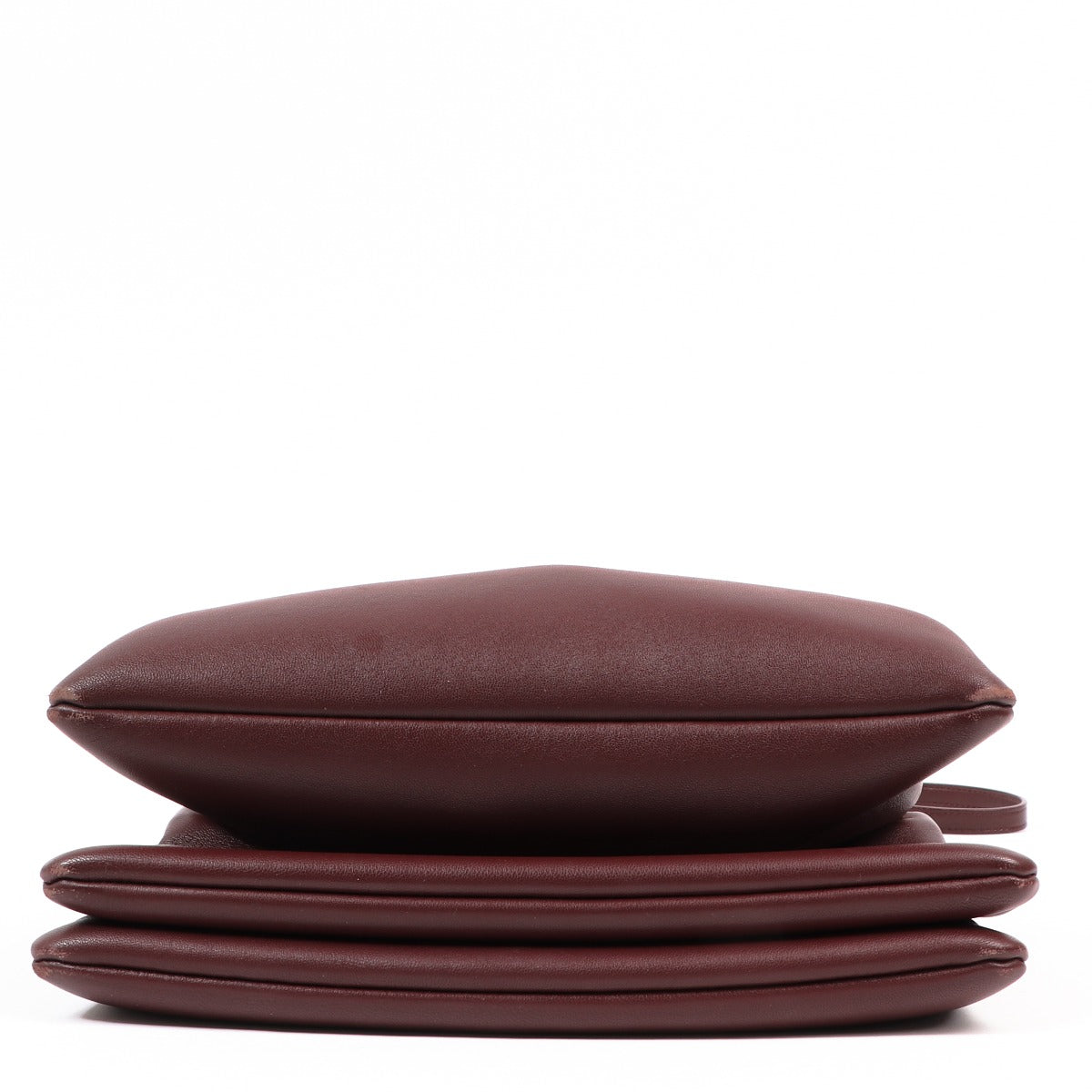 Buy an authentic second-hand Celine Burgundy Lambskin Trio Shoulder Bag in very good condition at Labellov in Antwerp.