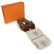 Shop 100% authentic Hermès Brown Oran Sandals - Size 40 at Labellov.com.