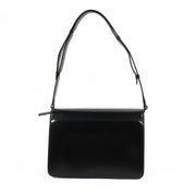 Buy an authentic second-hand Marni Black Saffiano Leather Trunk Shoulder Bag in very good condition at Labellov in Antwerp.