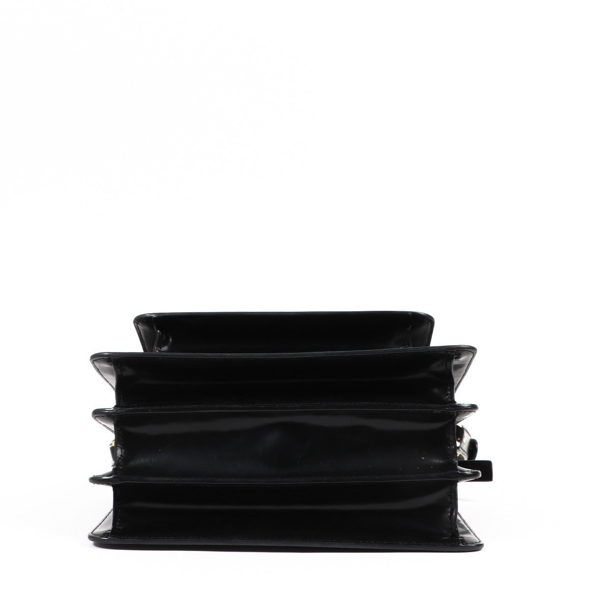 Buy an authentic second-hand Marni Black Saffiano Leather Trunk Shoulder Bag in very good condition at Labellov in Antwerp.