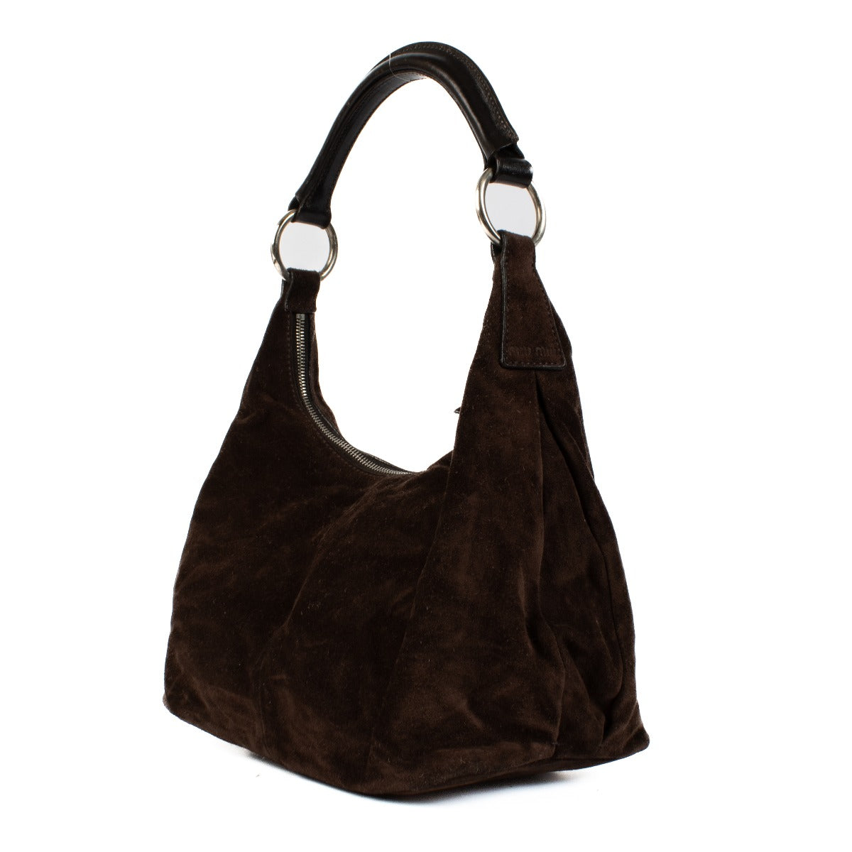 Shop 100% authentic Miu Miu Brown Suede Shoulder bag at Labellov.com.