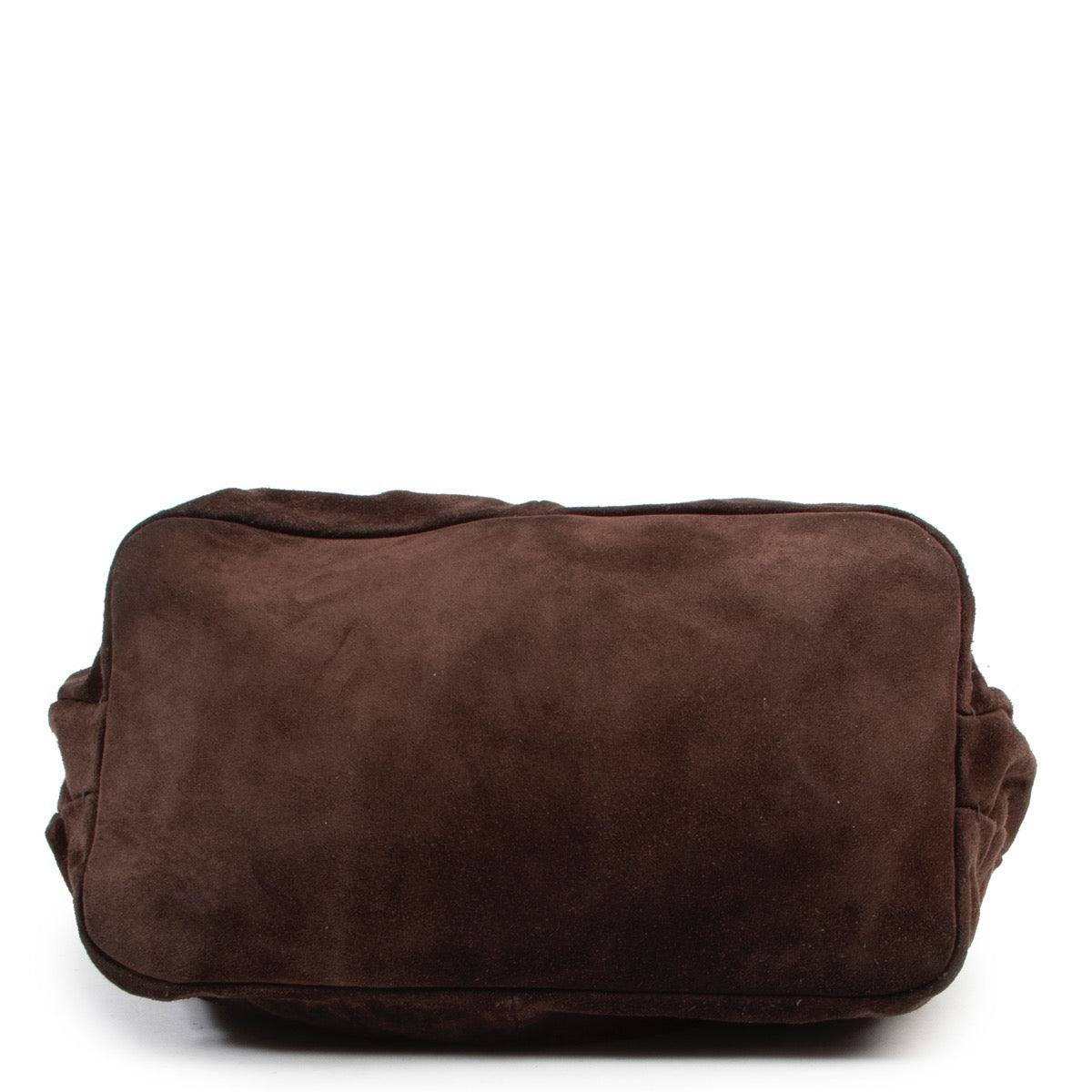 Achetez en ligne second main ce sac Miu Miu en suede brune.