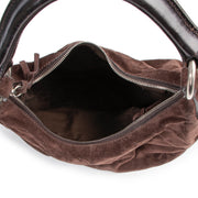 Shop safe online authentic second hand Miu Miu Brown Suede Shoulder Bag.