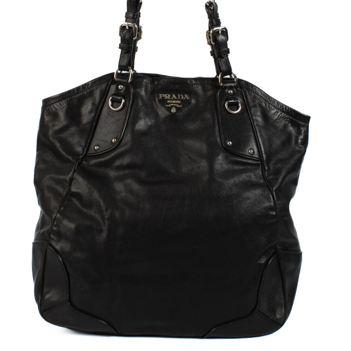 Shop 100% authentic Prada Black Leather Shoulder bag at Labellov.com.