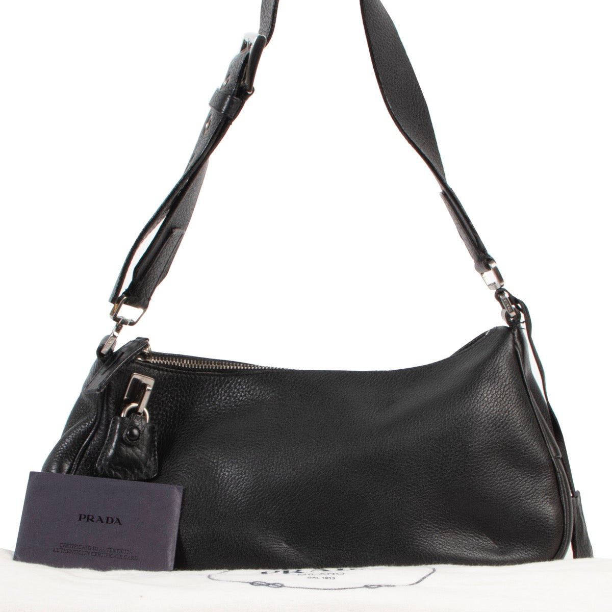 Shop safe online authentic Prada Black Shoulder Bag at the right price.