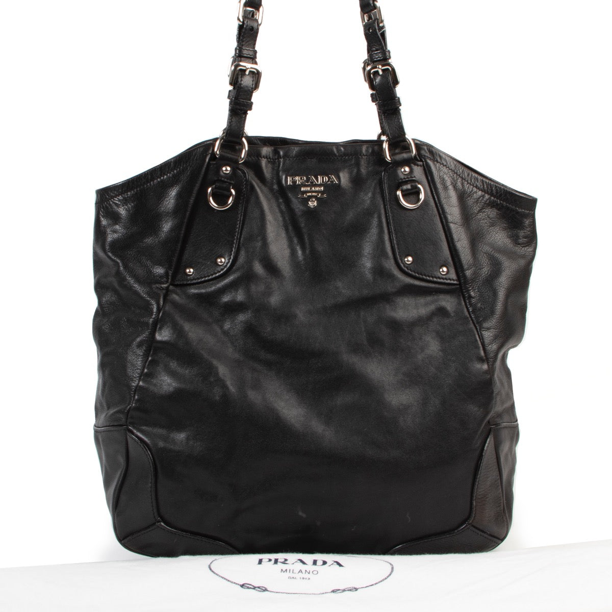 Shop safe online authentic Prada Black Shoulder Bag at the right price.