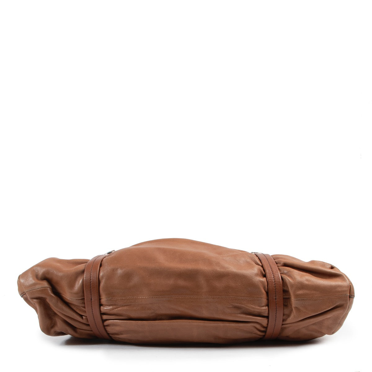 Shop safe online second hand authentic Prada Brown Shoulder Bag at labellov.Com