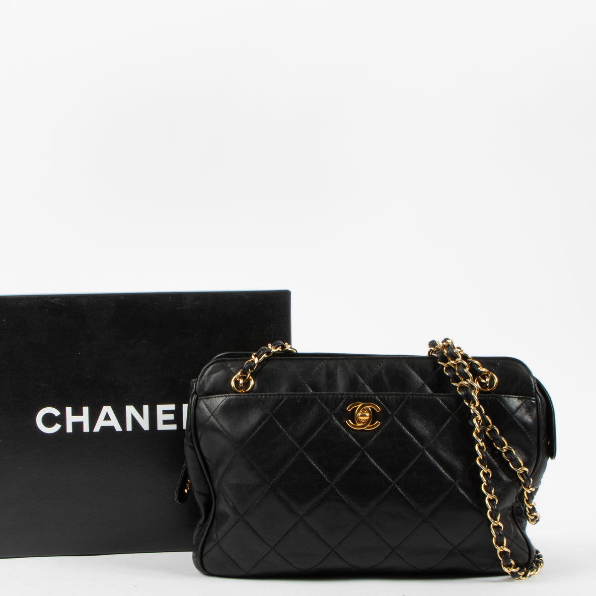 Chanel Vintage Black Tote Bag