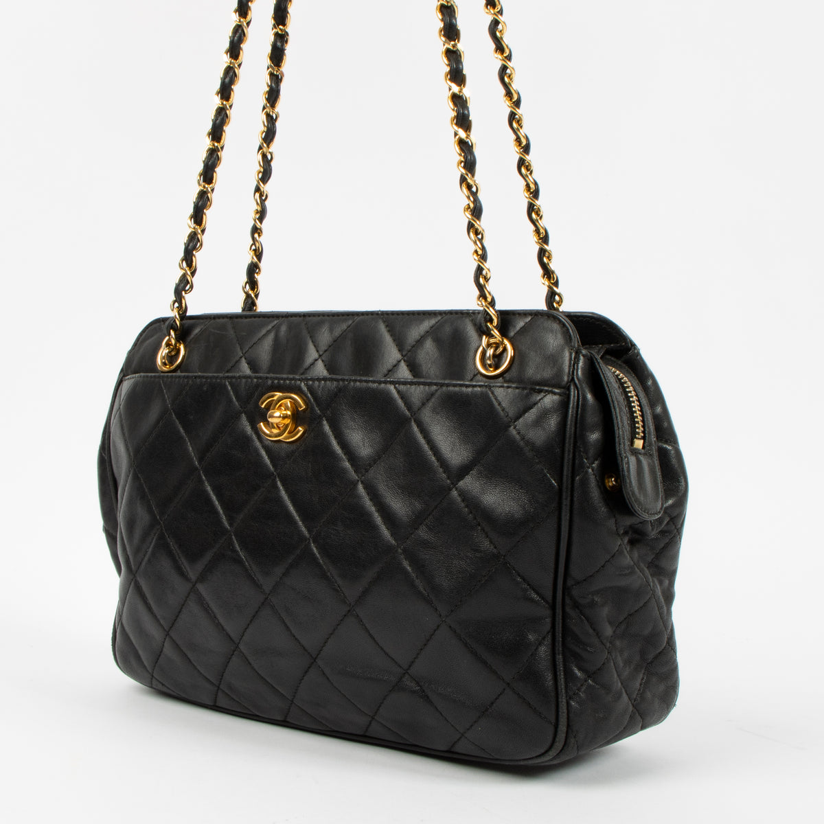 Chanel Vintage Black Tote Bag