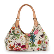 Gucci Floral Canvas Jackie O Hobo Bag