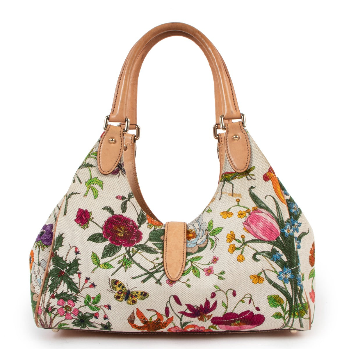 Sac hobo Jackie O en toile florale Gucci