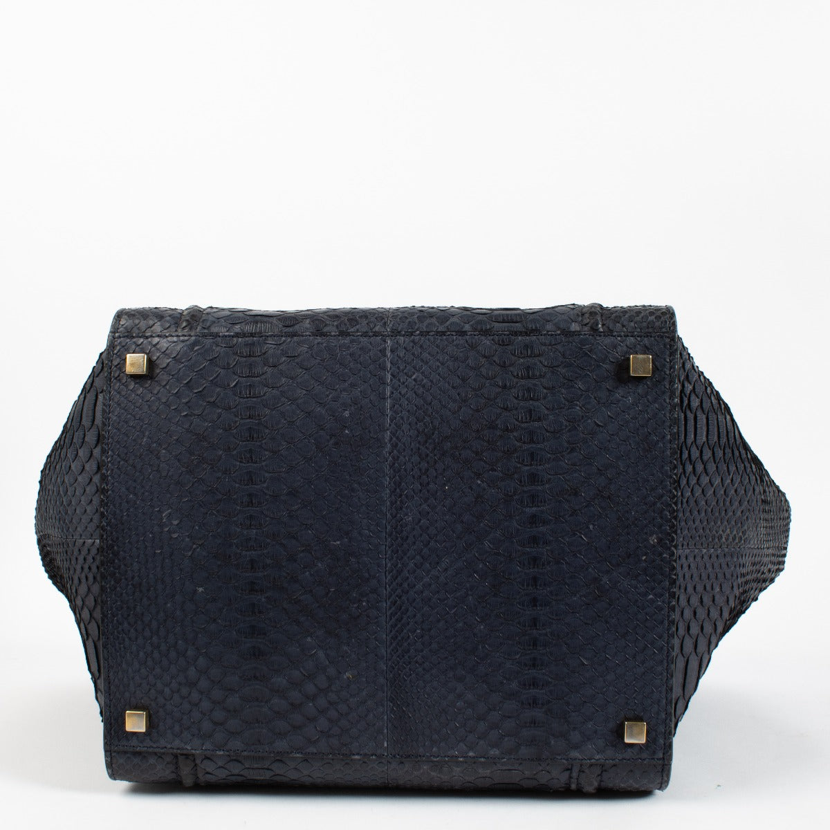 shop 100% authentic second hand Celine Blue Python Luggage Top Handle Bag on Labellov.com