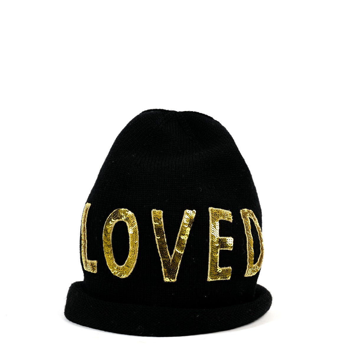 Gucci Black Loved Beanie - Size Medium