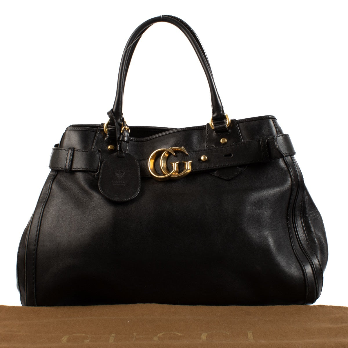 buy 100% authentic pre loved Gucci GG Marmont Black Tote Bag on Labellov.com