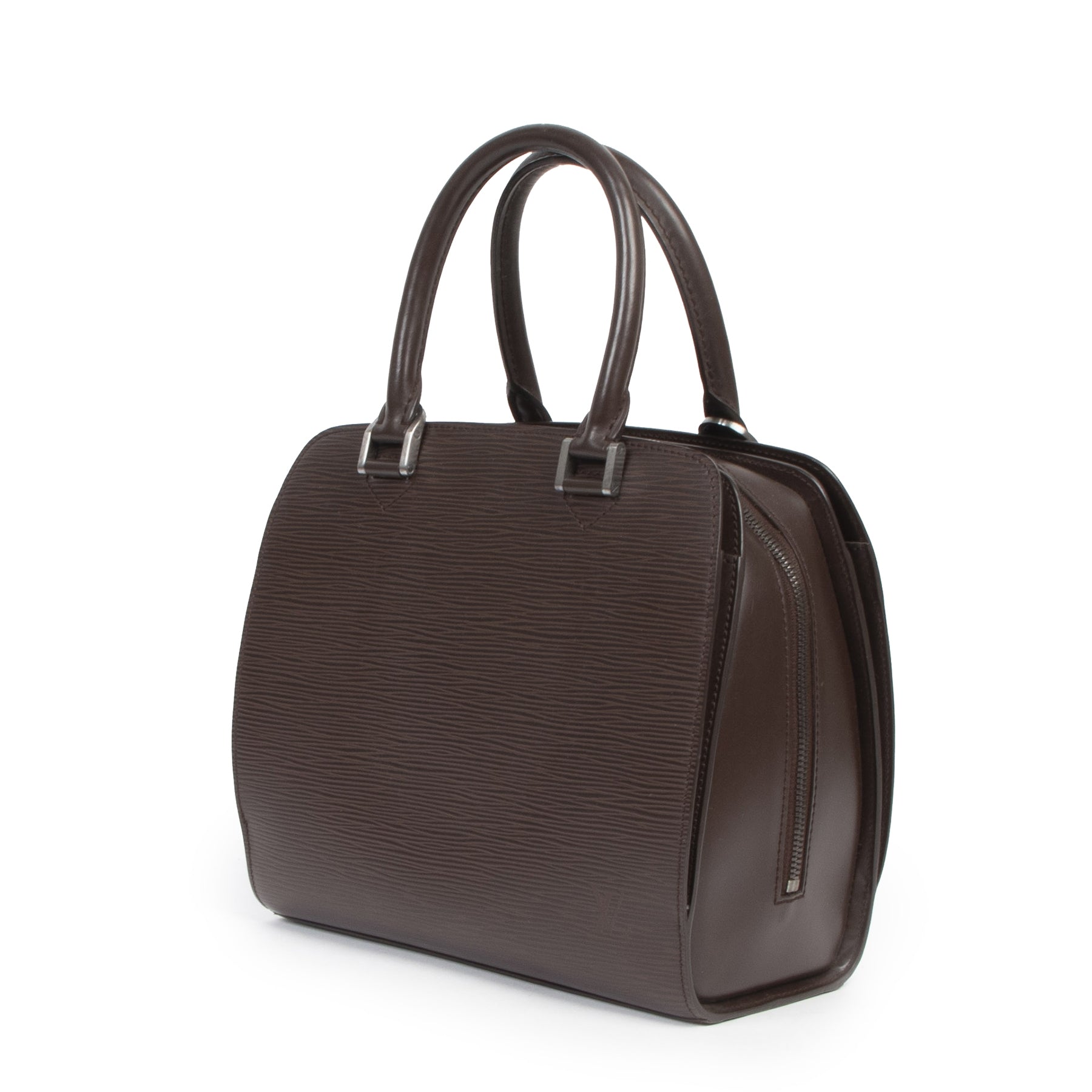 Authentic secondhand Louis Vuitton Brown Pont Neuf Epi Leather Bag designer bags fashion luxury vintage webshop safe secure online shopping