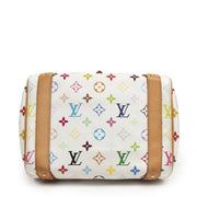 Authentic secondhand Louis Vuitton Priscilla White Multicolore Monogram Handbag designer bags fashion luxury vintage webshop safe secure online shopping