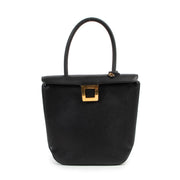 Shop safe online this authentic second hand Delvaux black top handle bag.
