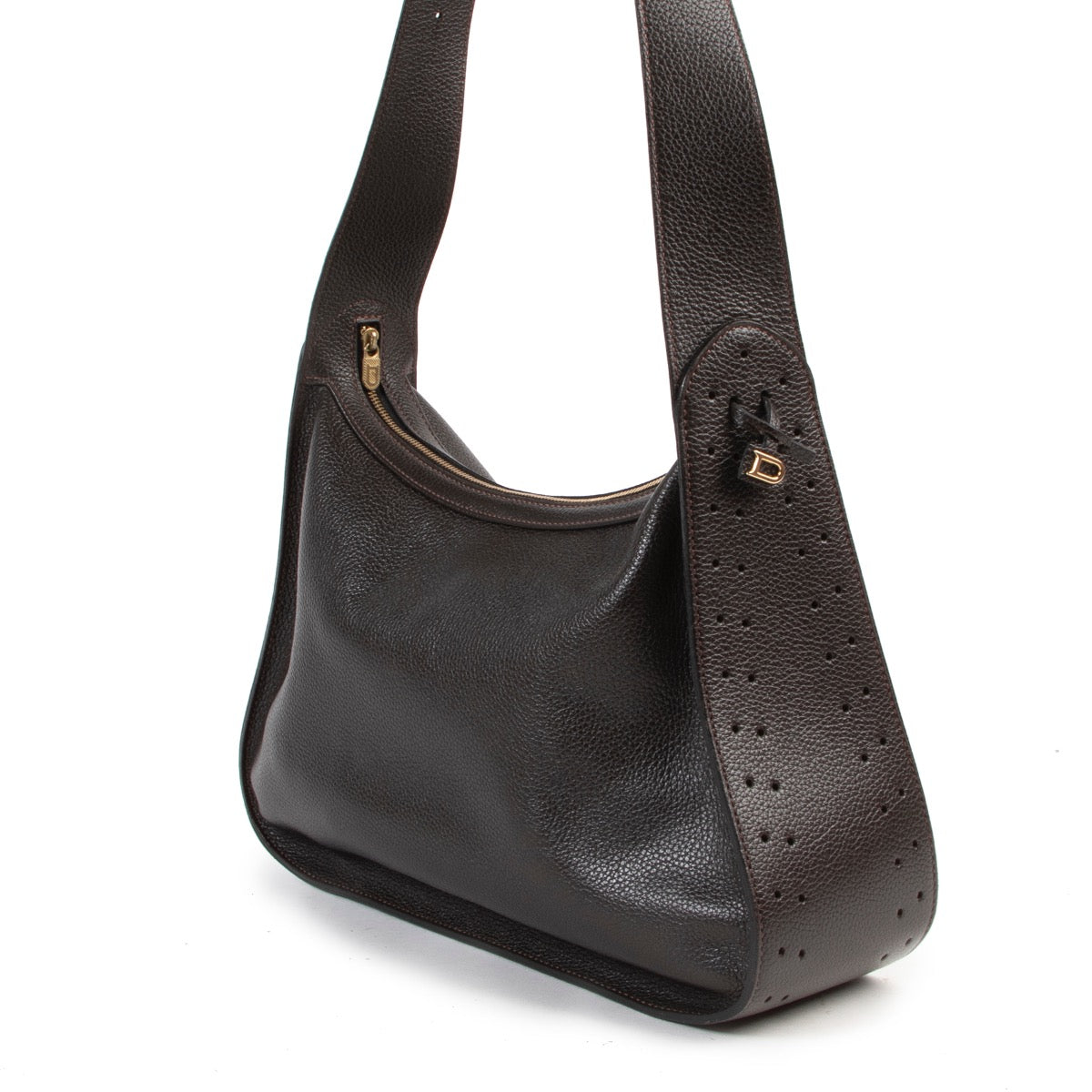 Achetez un authentique sac Delvaux en cuir Brun d'occasion au juste prix.
