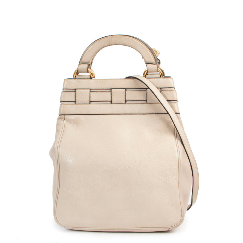 Delvaux Cream Roseau Shoulder Bag