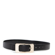 Online kopen zwart lederen Gucci riem in goede staat.