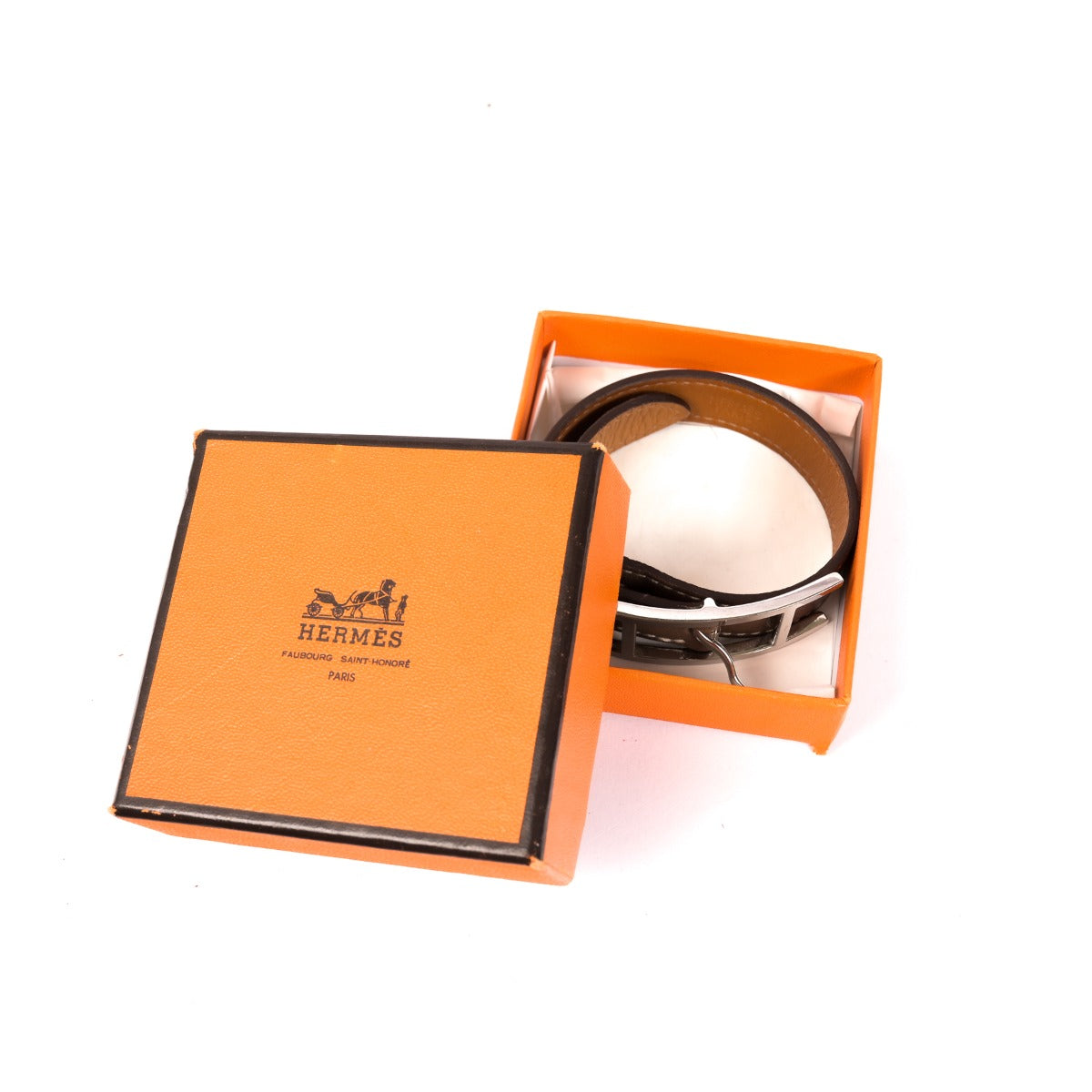 Hermès Hapi Etoupe Tadelakt Bracelet