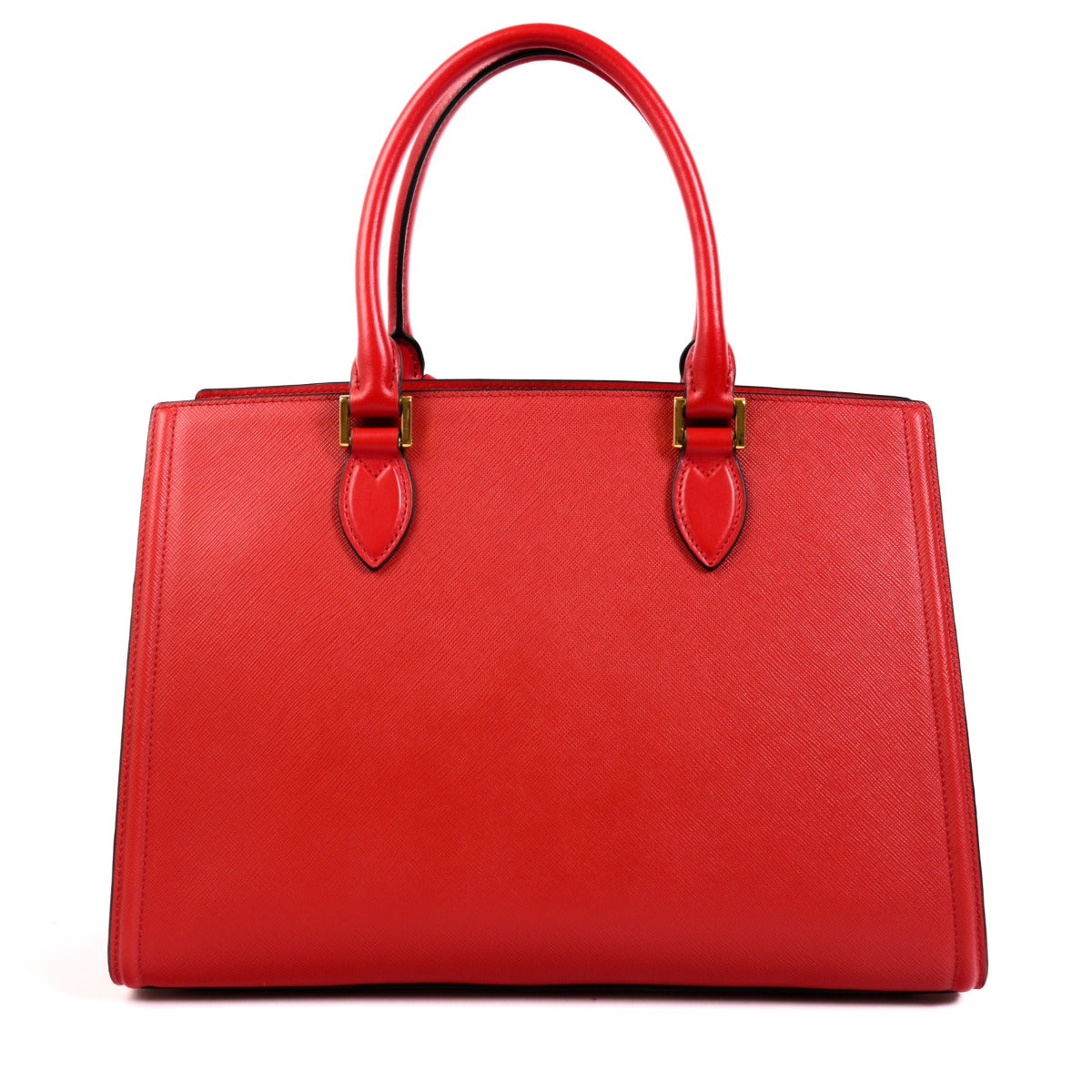 Prada 1BA228 Fuoco Red Saffiano Leather Handbag