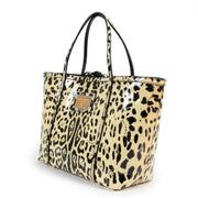 Buy authentic second hand designer vintage Dolce & Gabbana Leopard Miss Escape Patent Leather Shopper at Labellov