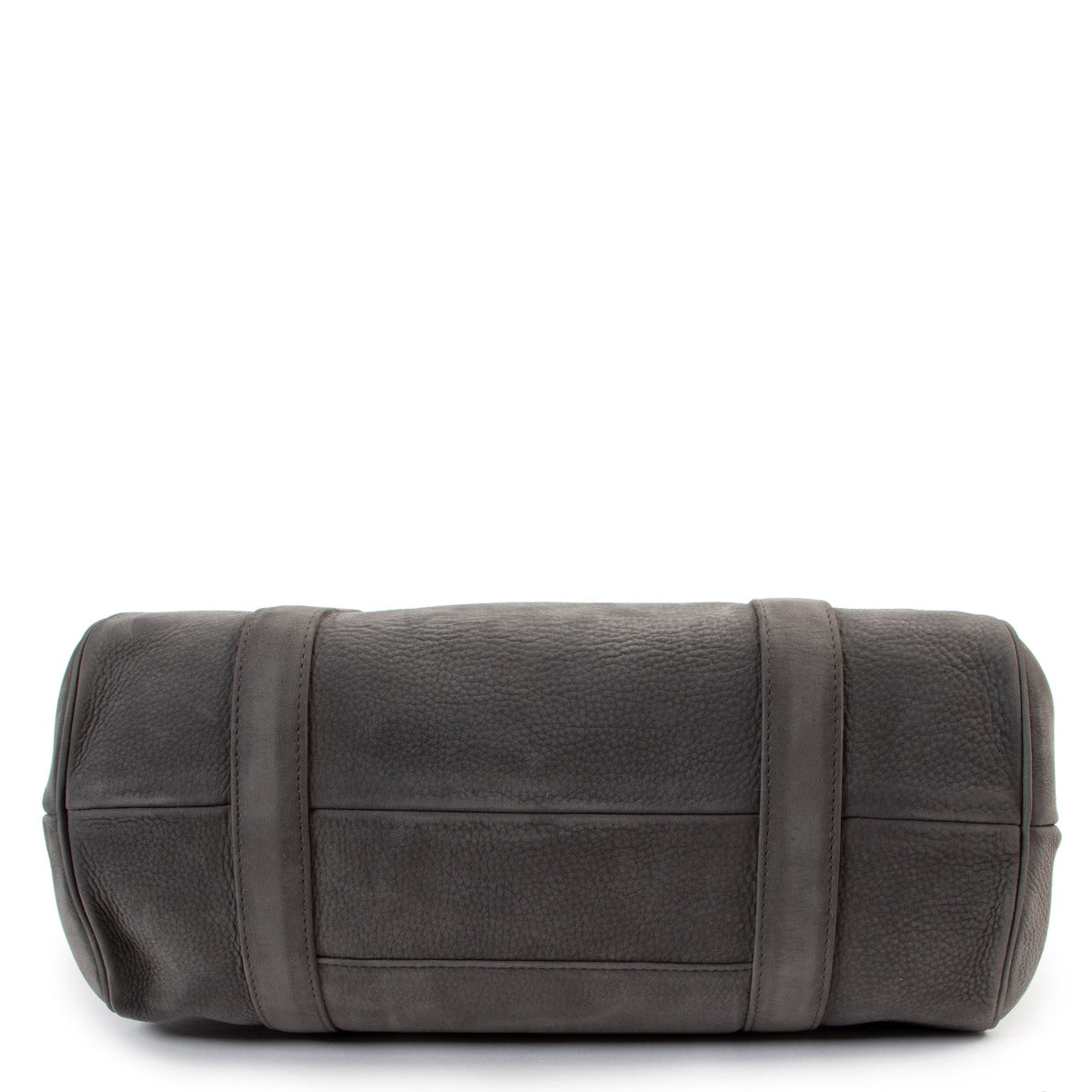 Shop authentic second hand designer luxury Delvaux Loft Santiag Facade Grey Nubuck Shoulder Bag at Labellov.