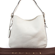 Buy authentic second hand luxury high end designer fashion Gucci White Heritage Medium Hobo Bag at Labellov.