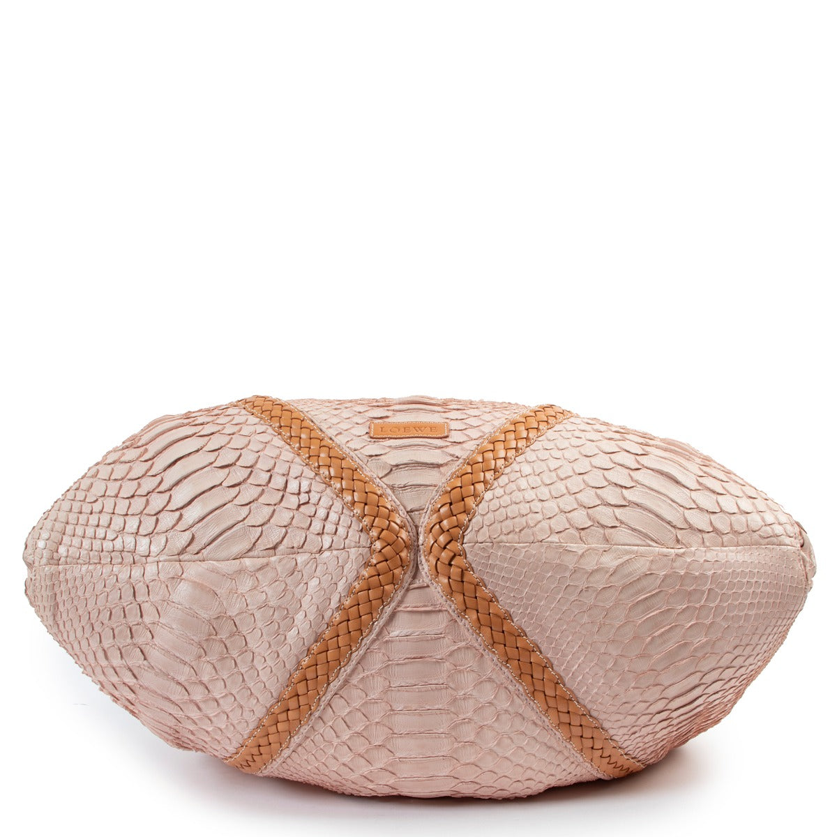 Shop authentic luxury vintage designer high end fashion Loewe SS08 Salmon Pink Python Limited Edition Hobo Bag at Labellov.