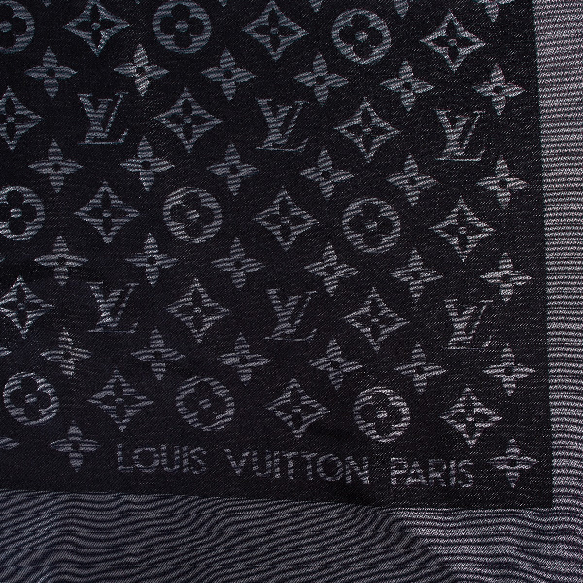 Buy second hand luxury high end designer Louis Vuitton Monogram Shine Shawl Black at Labellov.