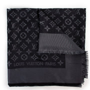 Buy second hand luxury high end designer Louis Vuitton Monogram Shine Shawl Black at Labellov.