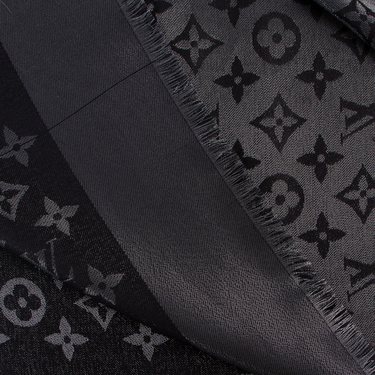 Buy second hand luxury high end designer Louis Vuitton Monogram Shine Shawl Black at Labellov.