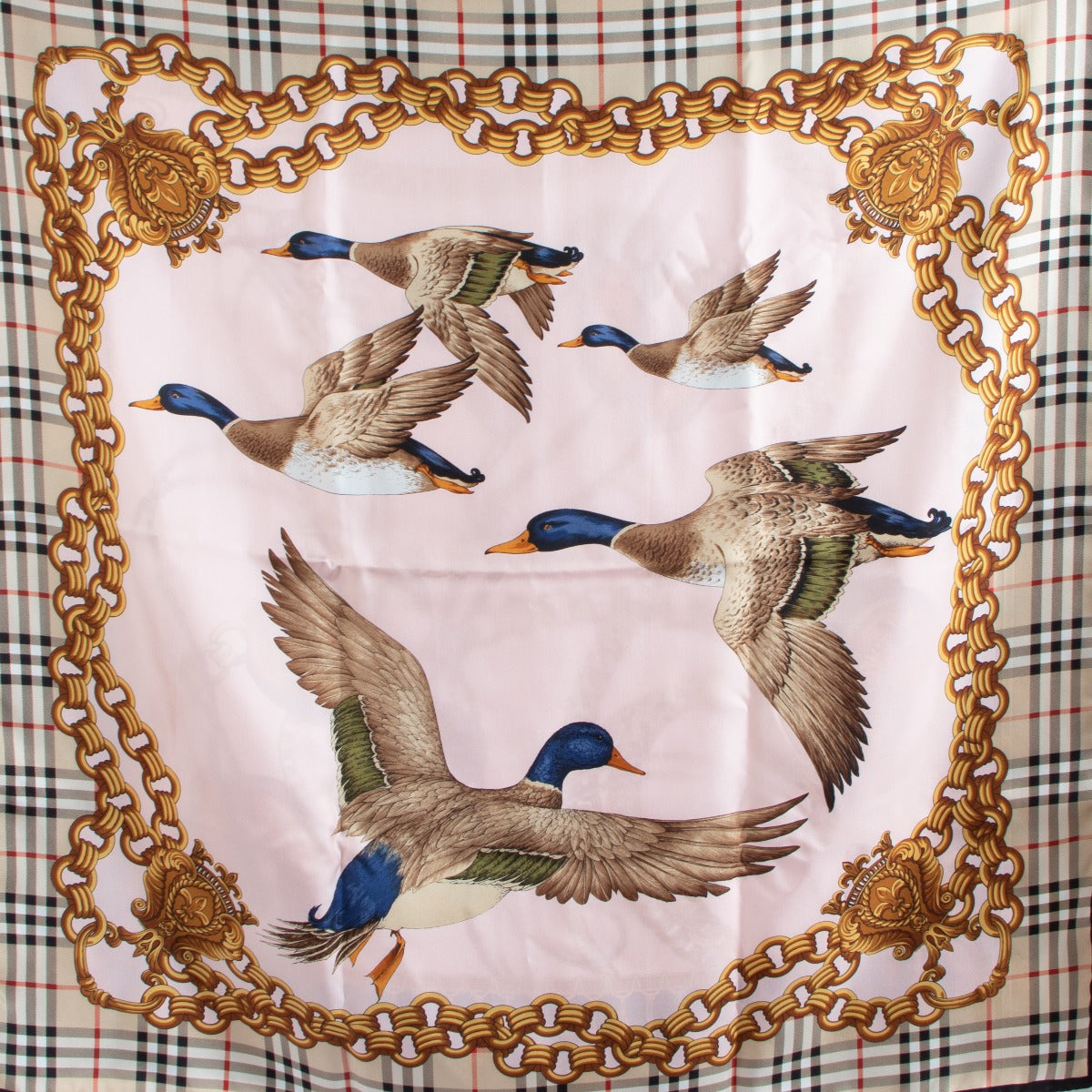 Burberry Archive Print Collage Silk Scarf