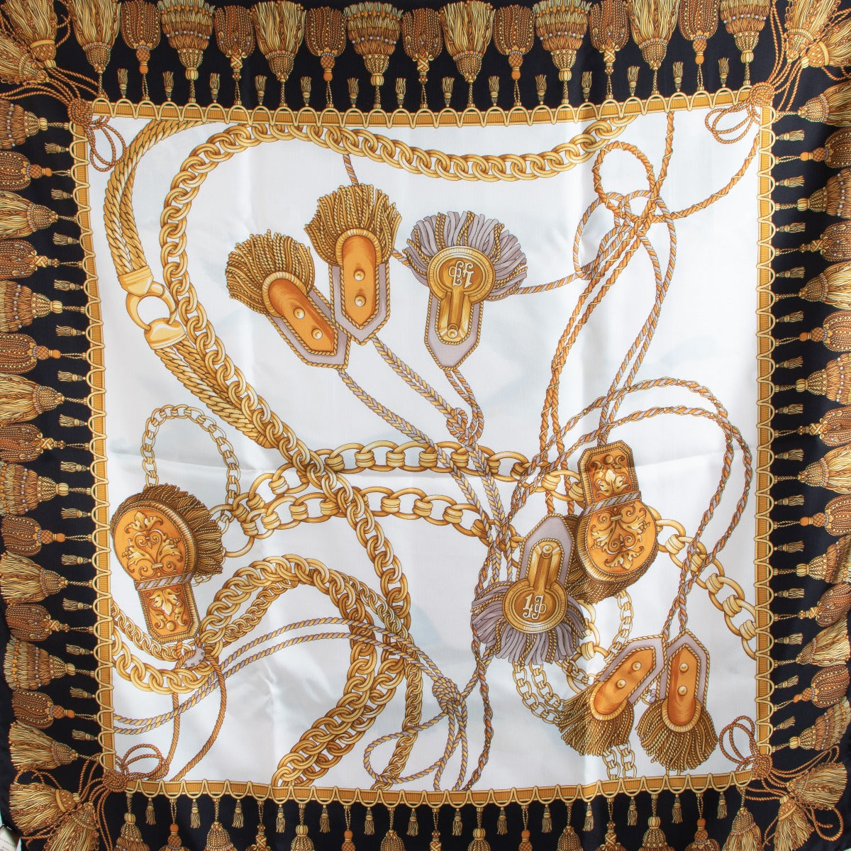 Burberry Archive Print Collage Silk Scarf
