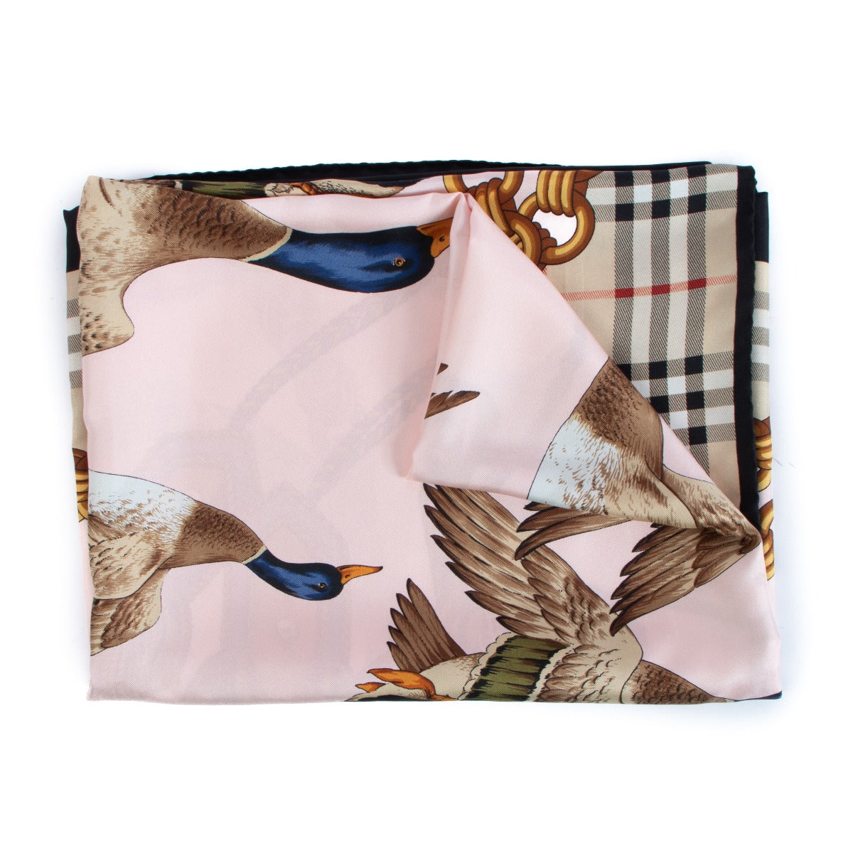 Burberry Archive Print Collage Silk Scarf